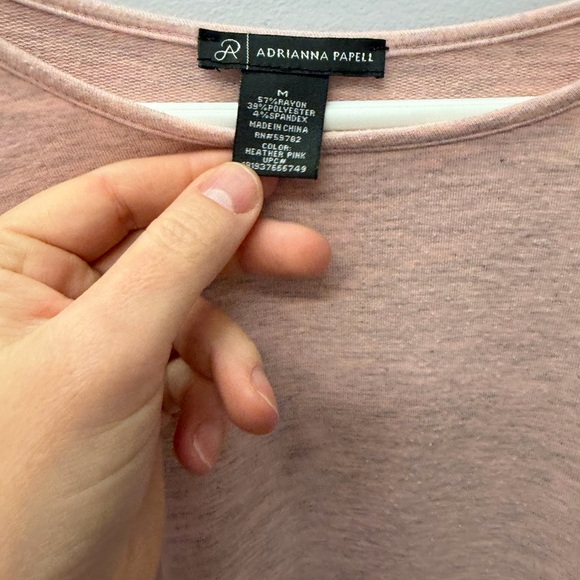 Adrianna Papell Blush Ruffle Sleeve Blouse - Picture 2 of 2